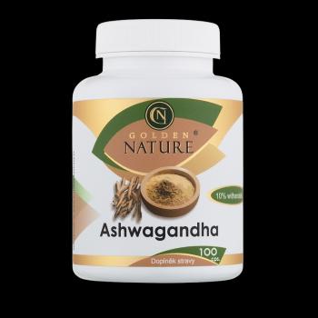 GOLDEN NATURE Ashwagandha (Ašvaganda) 10% withanolidů 100 kapsúl