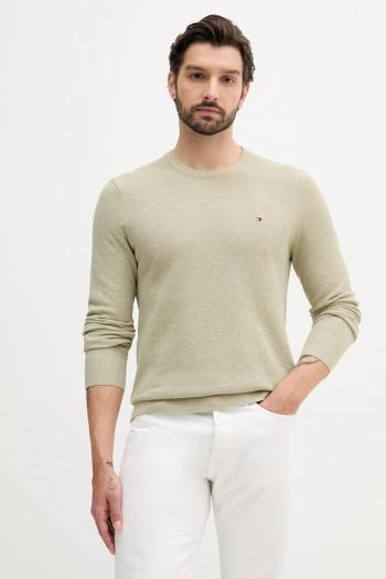 Bavlnený sveter Tommy Hilfiger čierna farba, ľahké, MW0MW36347