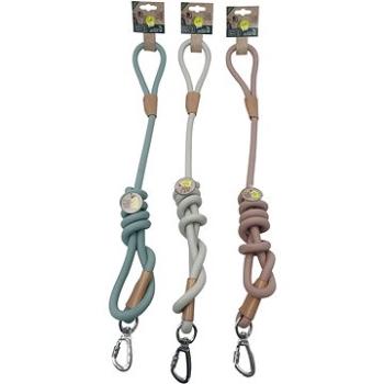 M-Pets Eco Vodítko prírodne biele s bezpečnostnou karabínou 150 × 1,2 cm (6953182735038)