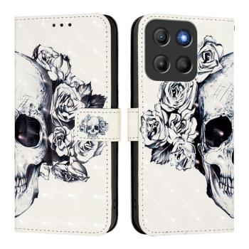 ART Peňaženkový kryt pre Motorola Moto G15 / G15 Power SKULL