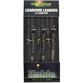 Korda olovená montáž hybrid lead clip leadcore leader 3ks-weed/silt