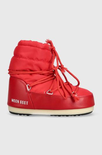 Snehule Moon Boot 14600100.RED-RED, Light Low Nylon , červená farba