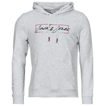 Jack & Jones  JJZURI SWEAT HOOD  Mikiny Biela