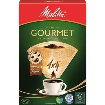 Melitta Filtre 1×4/80 GOURMET hnedé (6659479)