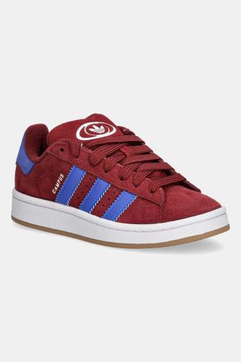 Detské semišové tenisky adidas Originals CAMPUS 00s bordová farba, JP7978