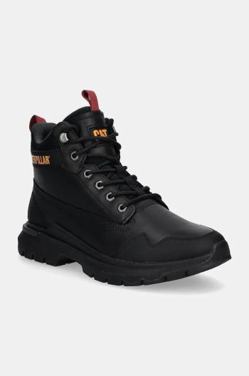 Kožená obuv Caterpillar COLORADO SNEAKER WP pánske, čierna farba, P725946