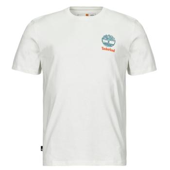 Timberland  Back Graphic Short Sleeve Tee  Tričká s krátkym rukávom Biela