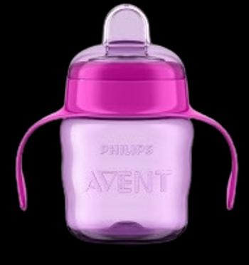 PHILIPS AVENT Hrnček Klasik s držadlami od 6. mesiacov, silikónový náustok, dievča, 200 ml