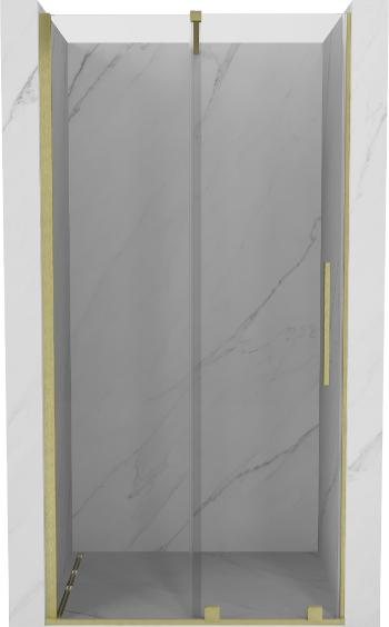 MEXEN/S Velar posuvné sprchové dveře 120, transparent, zlatá kartáčovaná 871-120-000-01-55
