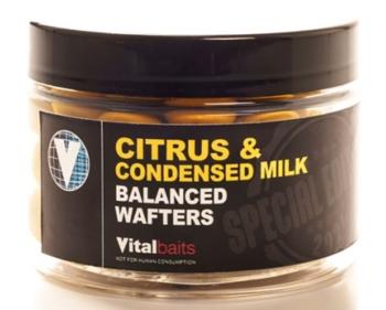 Vitalbaits wafters citrus & condensed milk yellow 80 g - 18 mm