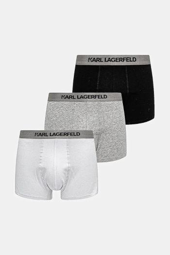 Boxerky Karl Lagerfeld 3-pak pánske, šedá farba, A1M47020
