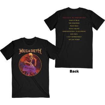 Megadeth tričko Peace Sells… Track list Čierna L