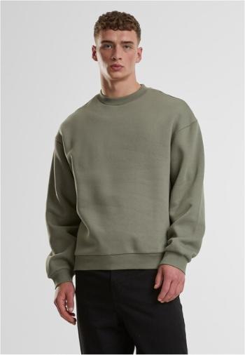 Urban Classics Fluffy Crewneck paleolive - 5XL