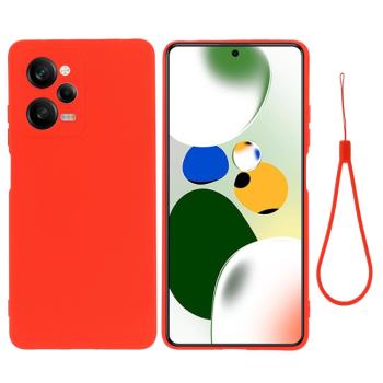 RUBBER Ochranný kryt pre Xiaomi Redmi Note 12 Pro 5G / Poco X5 Pro 5G červený