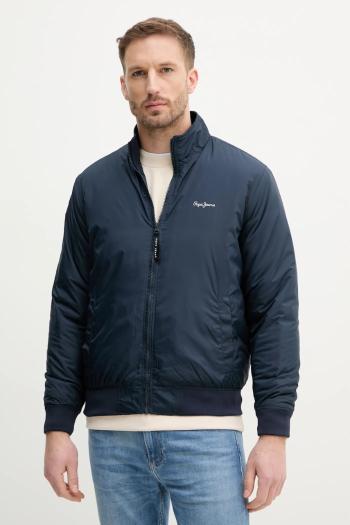Bunda Pepe Jeans MUSTREL tmavomodrá farba, prechodná, PM403108