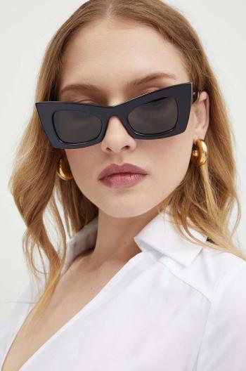 Slnečné okuliare Saint Laurent dámske, čierna farba, SL 702
