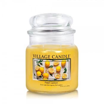 Village Candle Vonná sviečka v skle Fresh Lemon 389 g