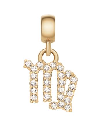 Daniel Wellington Pozlátený prívesok s kryštálmi Panna Crystal Zodiac DW00400760