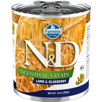 N&D Dog Low grain adult Lamb & Blueberry 285 g (8606014102697)