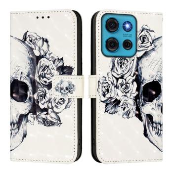 ART Peňaženkový kryt pre Motorola Moto G75 5G SKULL