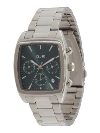 CLUSE Analóg órák 'Quartaut'  sötétzöld / ezüst / fehér