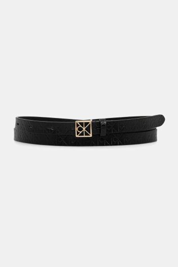 Kožený opasok Calvin Klein čierna farba, LV04F7048G