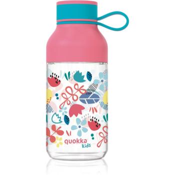 Quokka Ice Kids fľaša s pútkom Flowers 430 ml