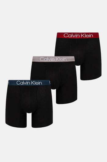 Boxerky Calvin Klein Underwear 3-pak pánske, čierna farba