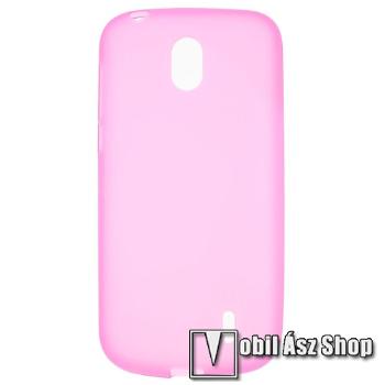 Szilikon védő tok / hátlap - FLEXI - RÓZSASZÍN - Nokia 1 (2018)