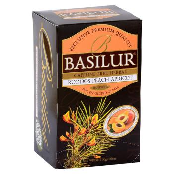 BASILUR Rooibos Peach Apricot bylinný čaj 20 sáčkov