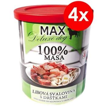 MAX deluxe kocky chudej svaloviny s držkami 800 g, 4 ks (8594025084203)