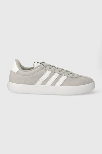 Kožené tenisky adidas  Vl Court šedá farba, ID6280
