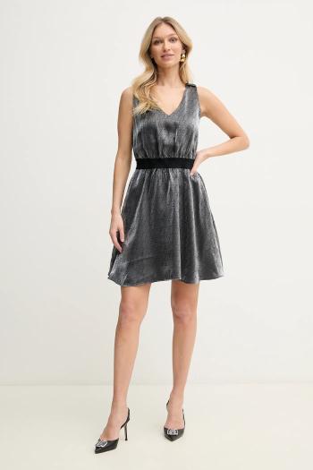 Šaty Armani Exchange šedá farba, mini, áčkový strih, XW000177 AF12055