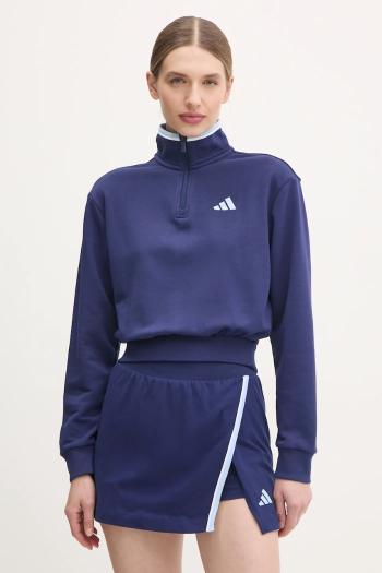 Mikina adidas W CB Color Pop dámska, tmavomodrá farba, jednofarebná, JG4172