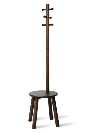 Vešiak na vrchné oblečenie Umbra Pillar Stool and Coat Rack hnedá farba