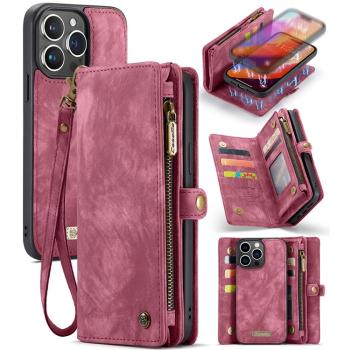 WALLET Ochranný kryt s peňaženkou 2v1 pre Apple iPhone 16 Pro Max červený