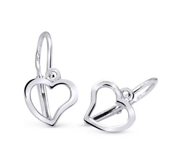 Cutie Jewellery Srdiečkové náušničky z bieleho zlata C2760-10-X-2