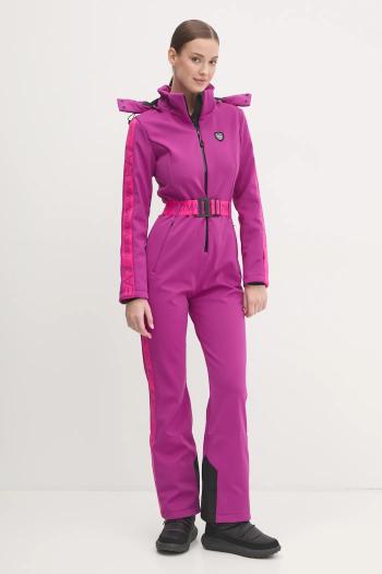 Lyžiarska kombinéza EA7 Emporio Armani Kitzbuhel Softshell fialová farba, TN8HZ.6DTD02