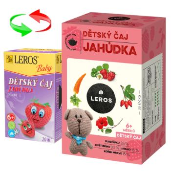 LEROS DETSKÝ ČAJ JAHÔDKA 20x2g (40g)