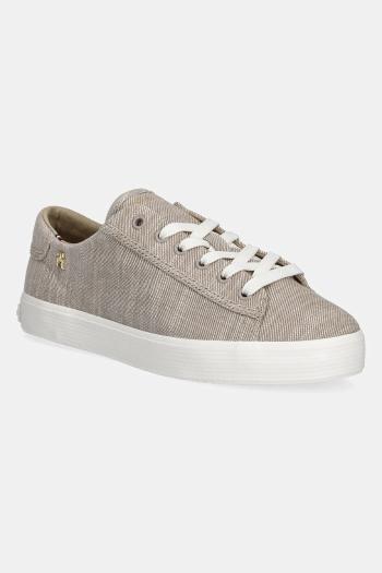 Tenisky Tommy Hilfiger VULC SNEAKER CHAMBREY béžová farba, FW0FW08561