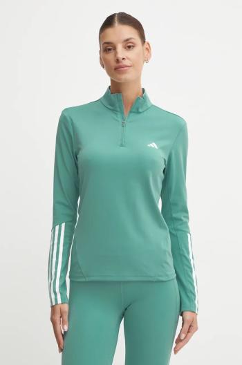 Tréningová mikina adidas Performance Hyperglam tyrkysová farba, s potlačou, IX3228