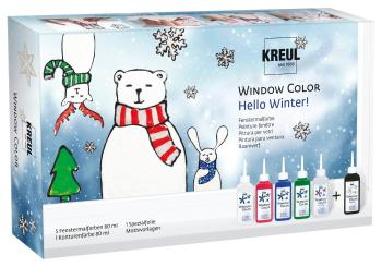 Kreul 42853 Sada farieb na sklo Hello Winter 6 x 80 ml