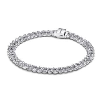 Pandora Strieborný náramok z kubánskej retiazky Timeless 593008C01 20 cm