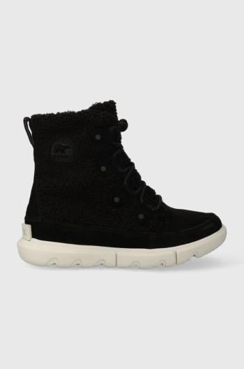 Snehule Sorel EXPLORER NEXT JOAN COZY dámske, čierna farba, 2058881010