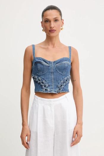 Džínsový top Guess MARSY jednofarebná, W5GH86 D4H7C