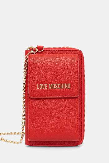 Peňaženka Love Moschino dámska, červená farba, JC5701PP1NLD0500