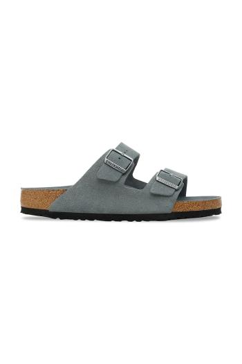 Semišové šľapky Birkenstock Arizona šedá farba, 1030860