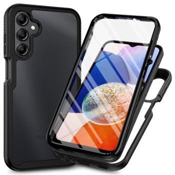 DUAL Obojstranný kryt s fóliou Samsung Galaxy A16 / A16 5G čierny