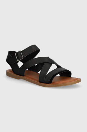 Kožené sandále Toms Sloane dámske, čierna farba, 10020800