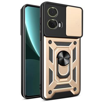 RING CAMERA Kryt s držiakom pre Motorola Moto G85 5G zlatý